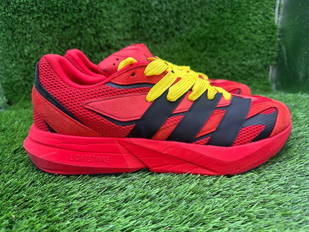 Adidas Lightblaze JP7307 Athletic Sneaker Men's 12.5 Red Suede Sports Training